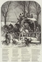 Landschaftsszene im Winter